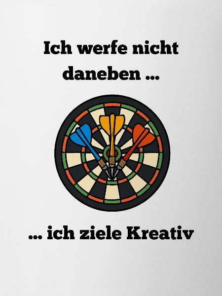 Dartboard Farbkreis mit Darts