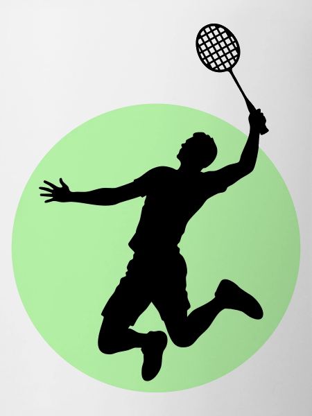 Badminton Player Silhouette – Smash Power