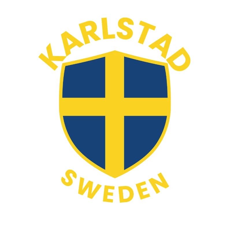 Karlstad Sweden Schild-Design