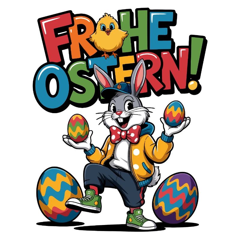 Happy Easter Bunny Cartoon