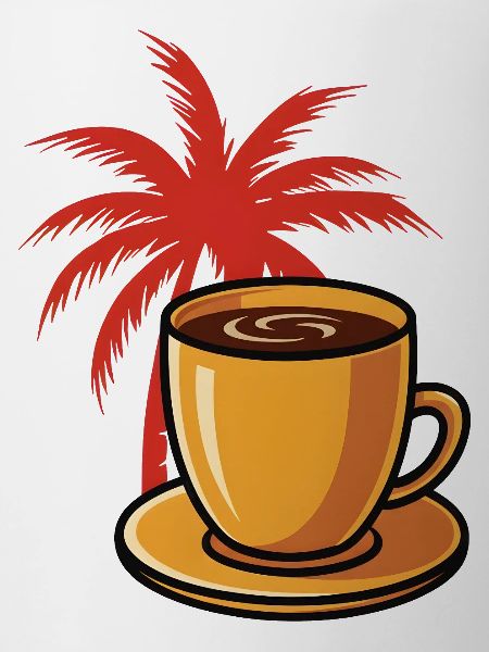 Tropical Coffee Palm Style