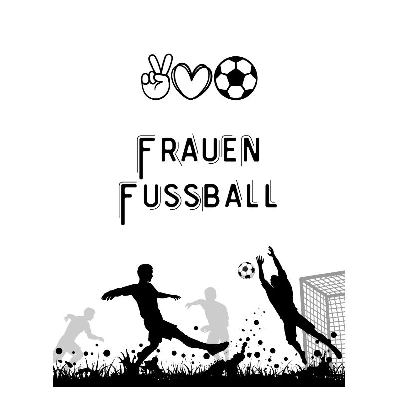 Fußballsilhouette vor dem Tor