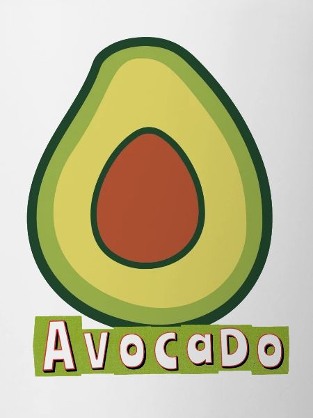 Avocado Pop Art Illustration