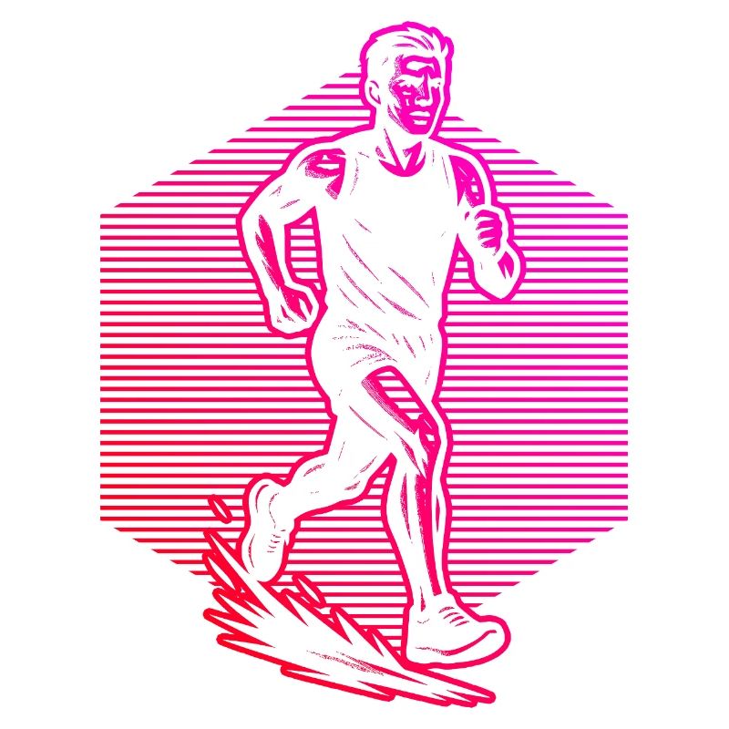 Illustration de course pour la course