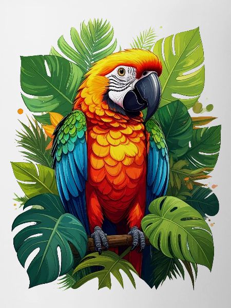 Parrot in the jungle