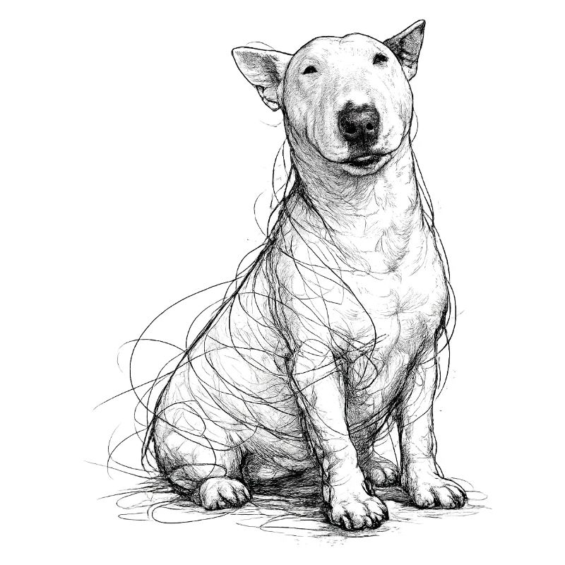Sketch Dog : Lignes gratuites