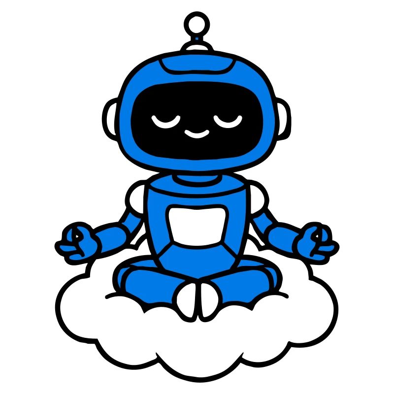 AI Human Fan Club Schwebender Roboter