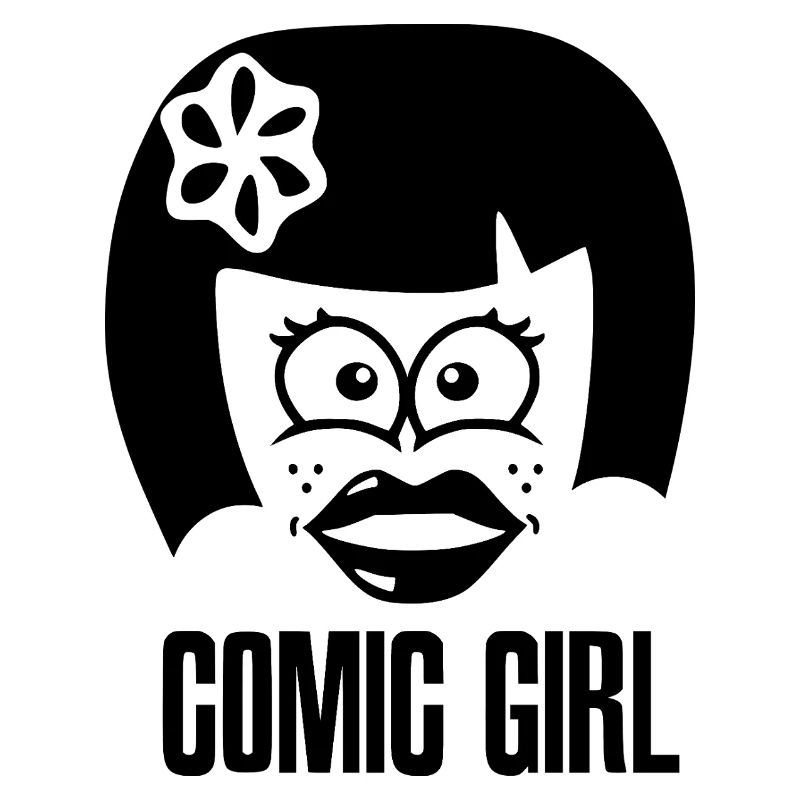 Comic Girl - Schwarz