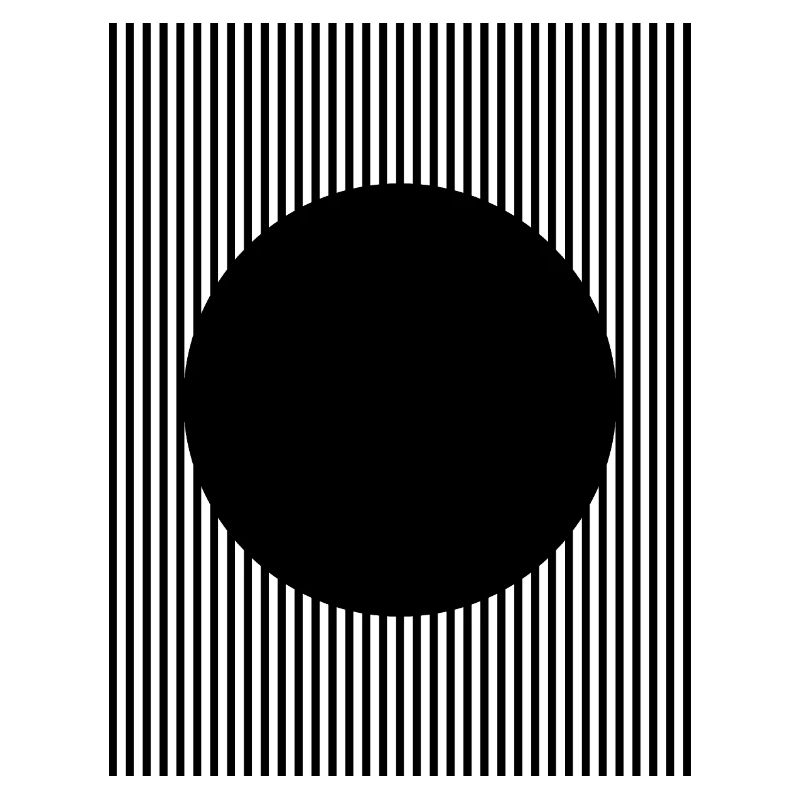 Conception en forme de cercle noir