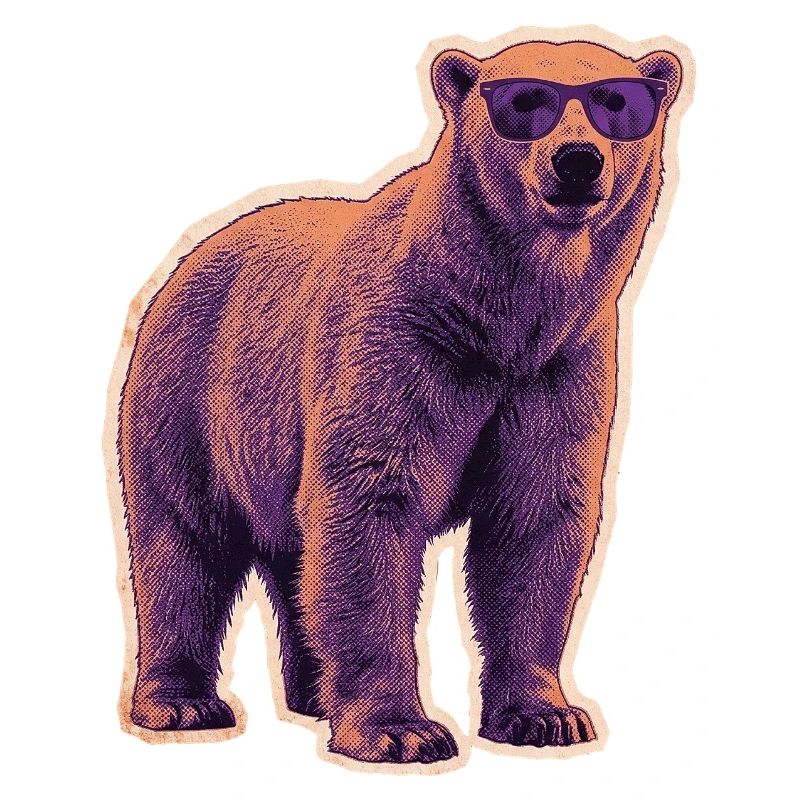 Sommer Eisbär Sonnenbrille