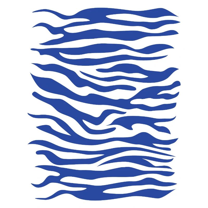 Zebra Muster blau