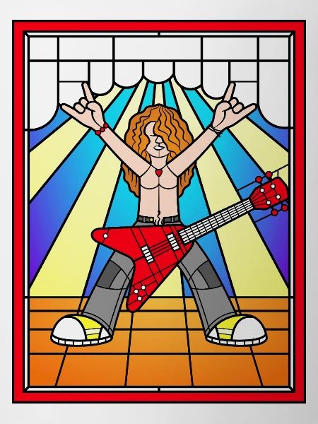 Stained Glass Rock Guitarist