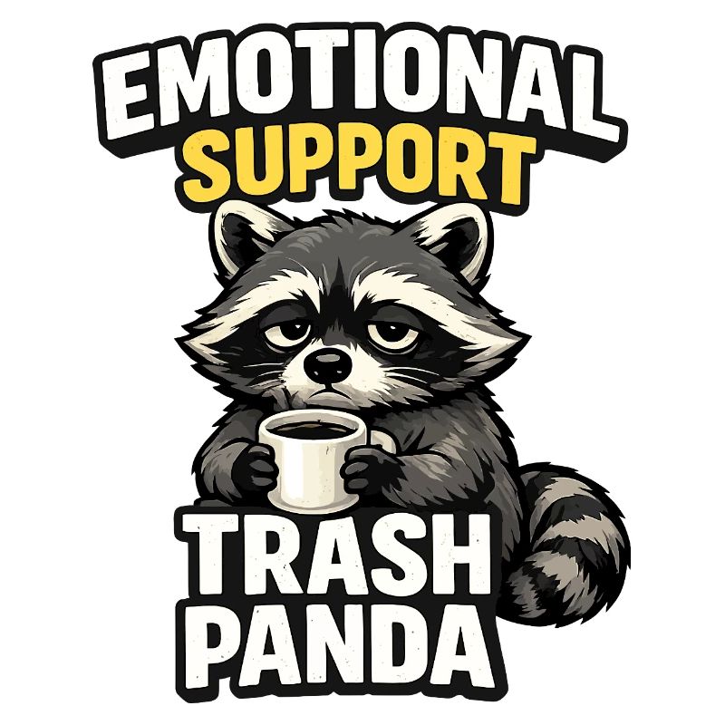 Soutien émotionnel Trash Panda