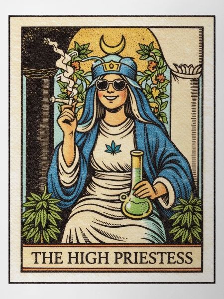 Cannabis High Priestess Tarot