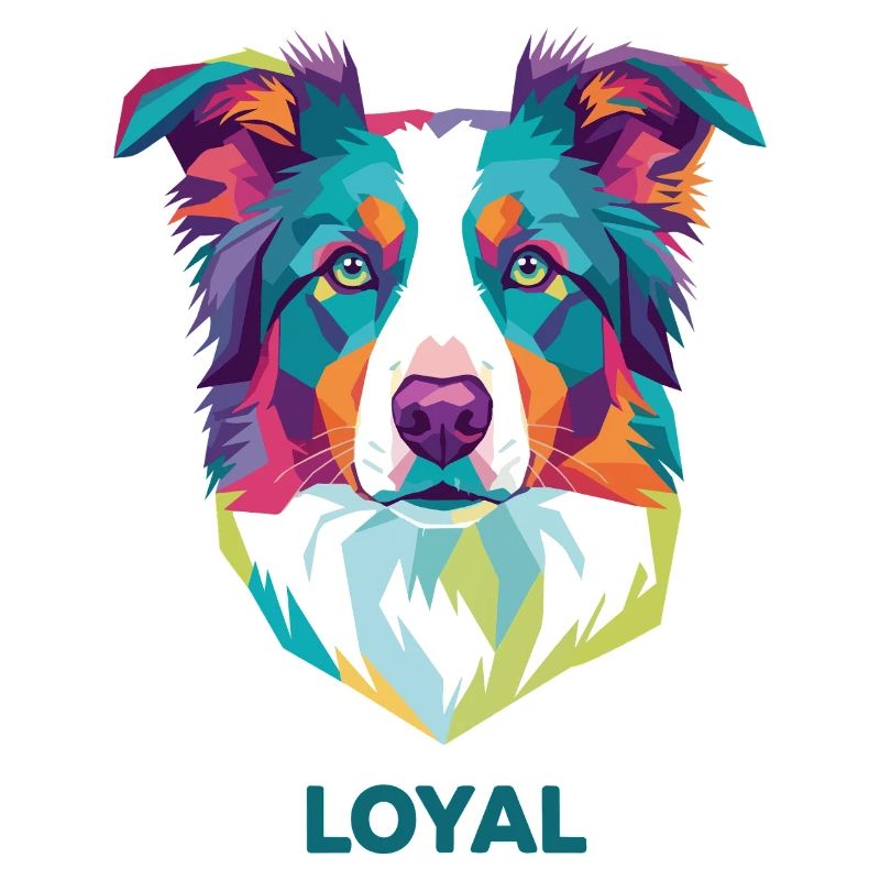 Portrait du chien prisme loyal