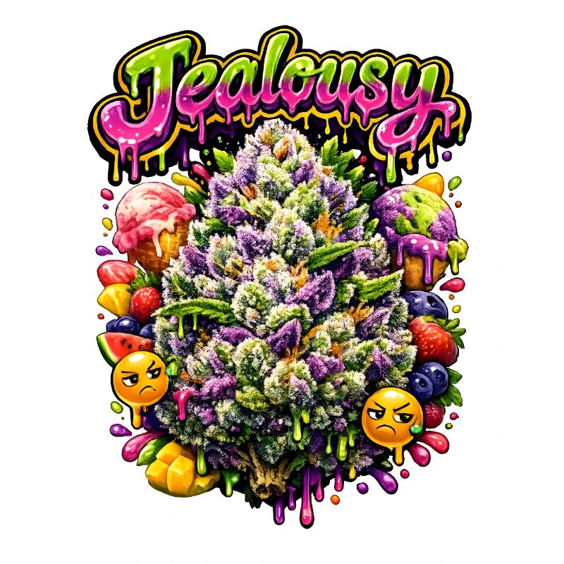 Jealousy Graffiti Art Print