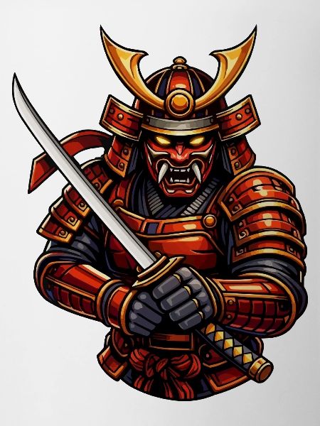 Martial Arts Samurai with Sword