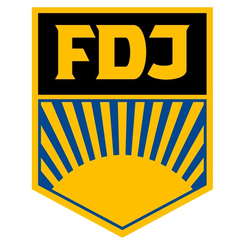 FDJ - Freie Deutsche Jugend (eckig, dreifarbig)