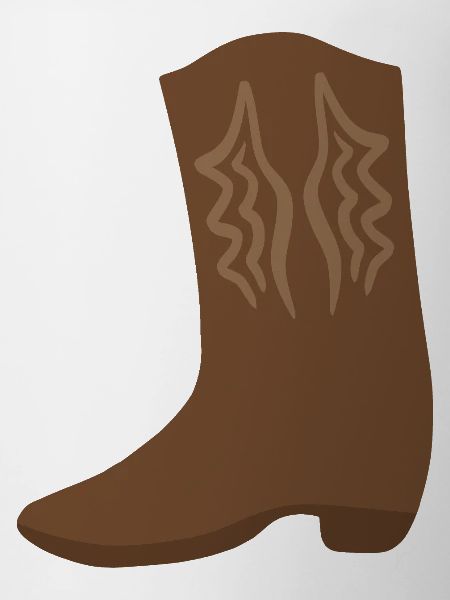 Western Boot Stitch Art