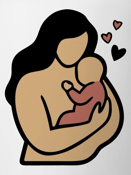 Mom Baby Hug Boho