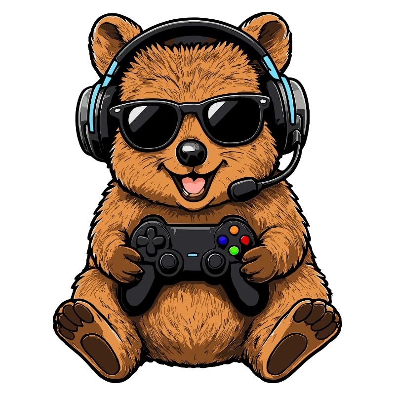 Quokka Gamer Rétro Mignon