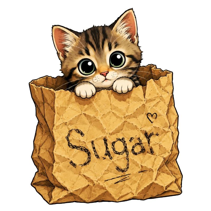 Chaton dans un sac