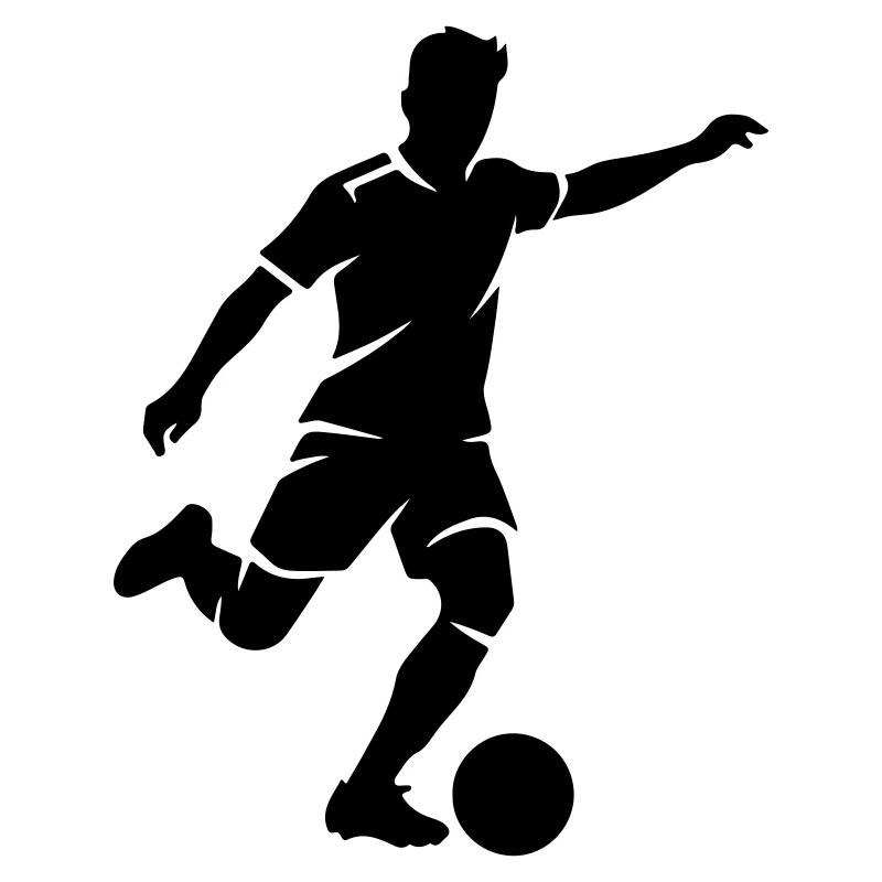 Soccer Player Silhouette Soccer Striker
