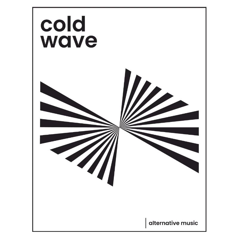 Conception d’affiche de musique Cold Wave