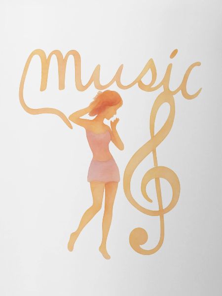 Tänzer mit Violinschlüssel