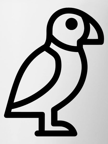 Papageitaucher-Seevogel