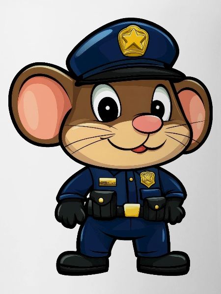 Mäuse Polizei / Polizistin Maus