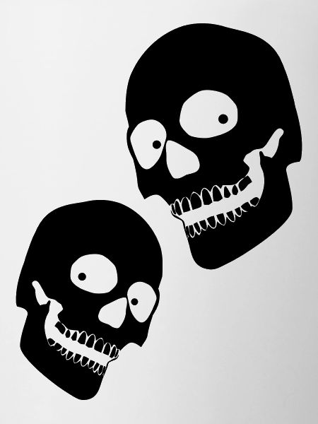 2 skulls