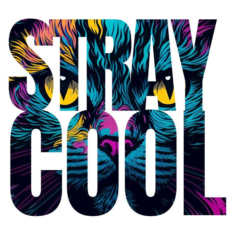 Stray Cool Trendy Cat Design