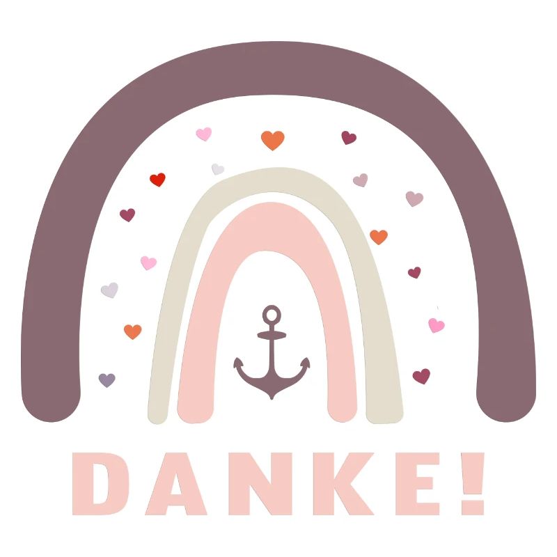 Danke! Regenbogen personalisierbar