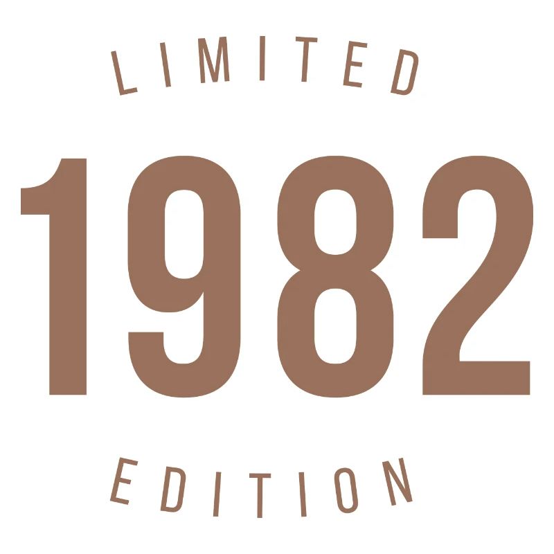 1982 Édition limitée Style rétro Cadeau d’anniversaire