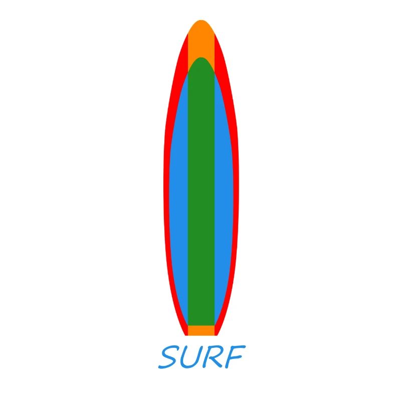 Surfshirt Surfboard