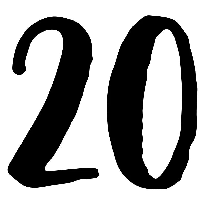 20 anniversaire année numéro numéro de cadeau