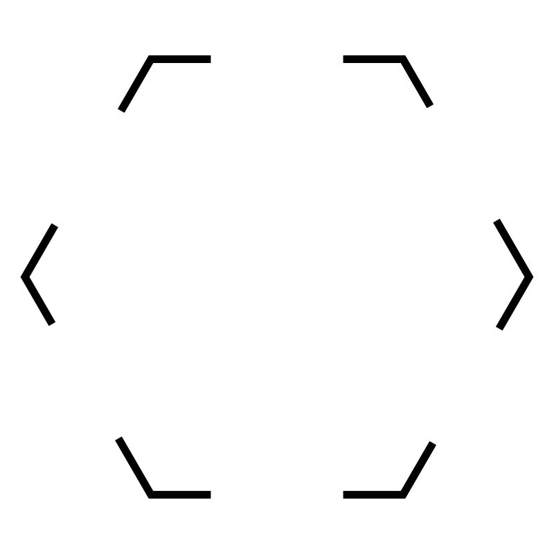 Hexagone pointillé