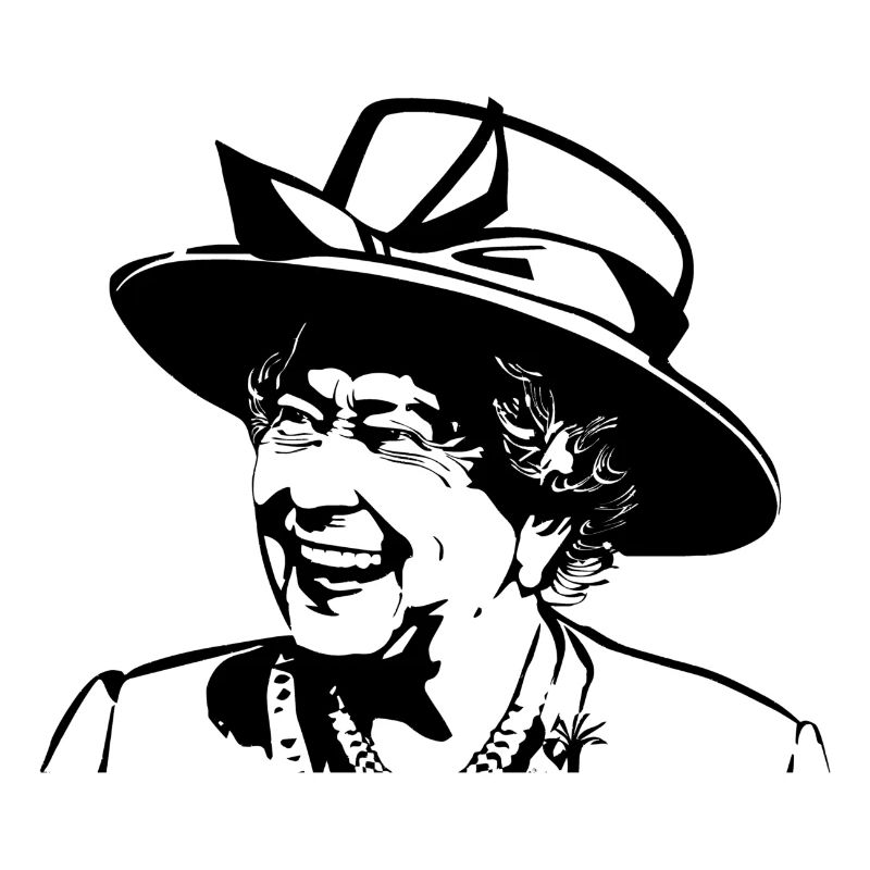Queen II Elizabeth Silhouette
