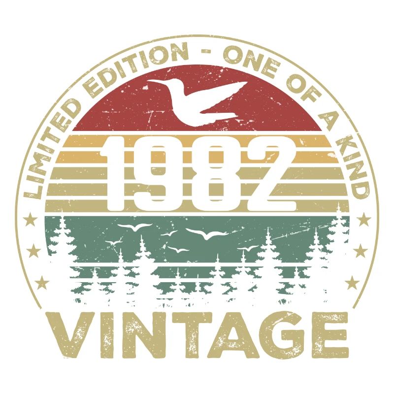 Vintage 1982 Original 1982 Rétro Anniversaire 1982