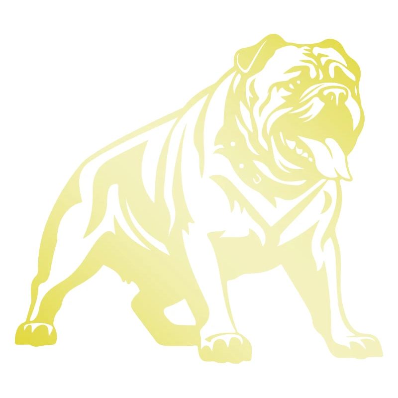 Silhouette de chien bouledogue