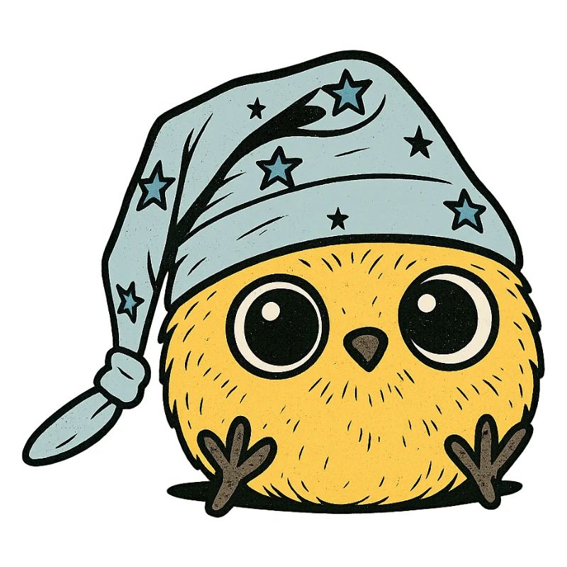 Chick Star Cap Kawaii Design