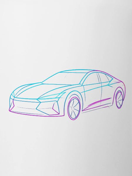 Neon Artform Car