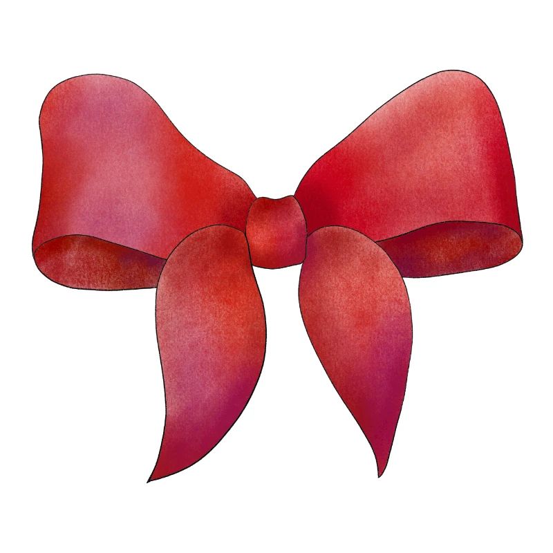 Red carnival bow
