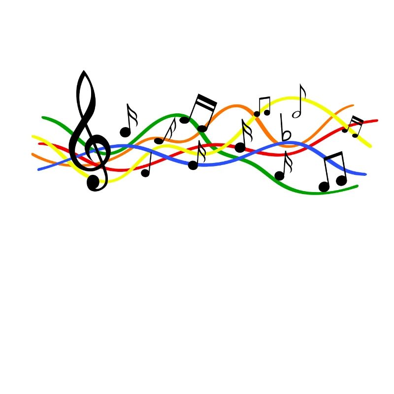 Musical sheet music notes pattern. Music