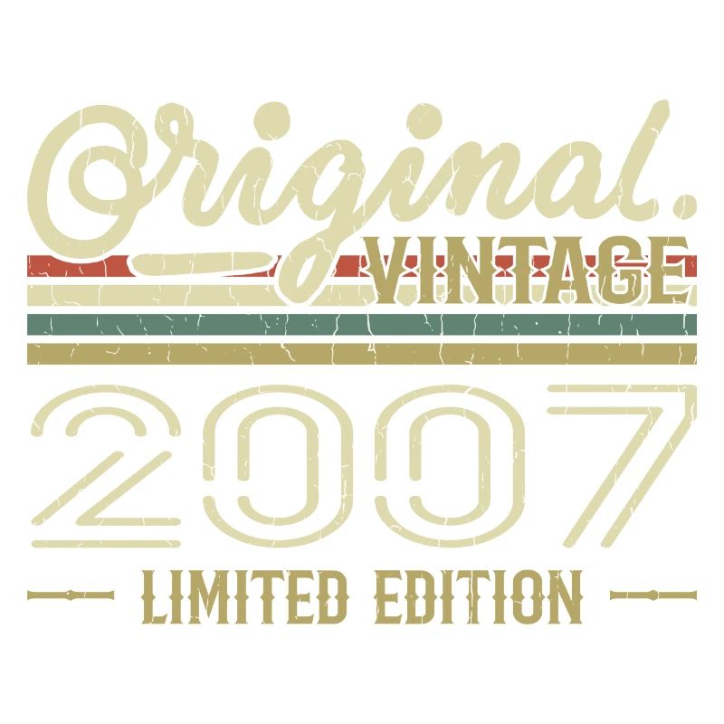 2007 Retro Birthday 2007 Original 2007 Vintage