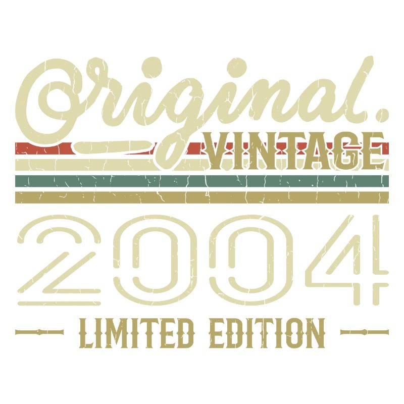 2004 Anniversaire Rétro 2004 Original 2004 Vintage