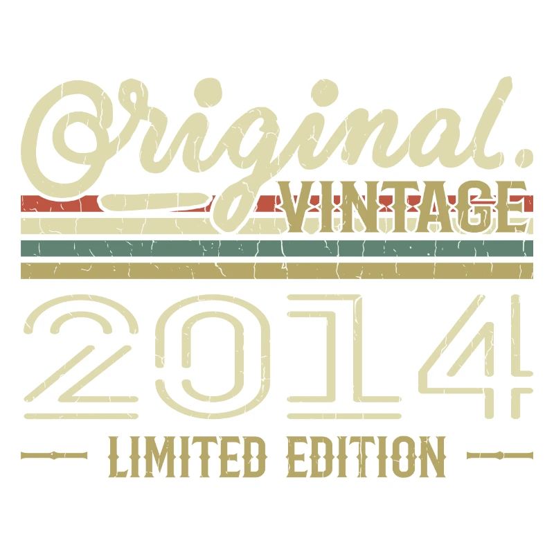 2014 Anniversaire Rétro 2014 Original 2014 Vintage