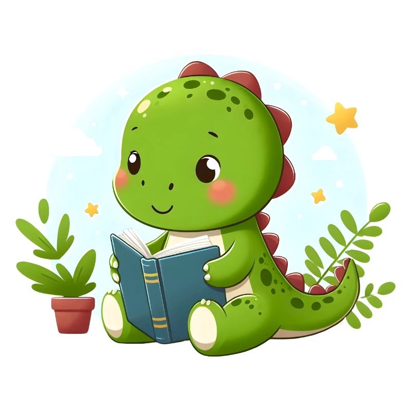 Dino lit un livre