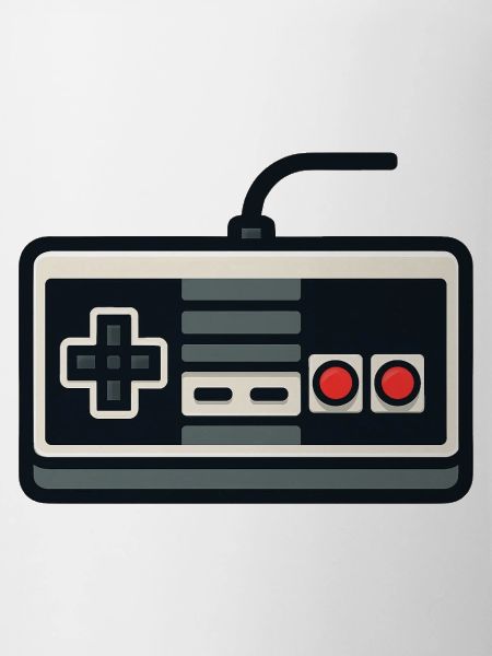 Retro NES Style Gamepad Outline